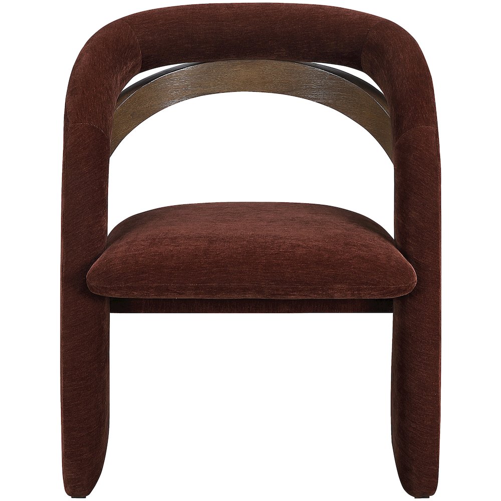 Riven Burgundy Performance Fabric Upholstered Dining Chair