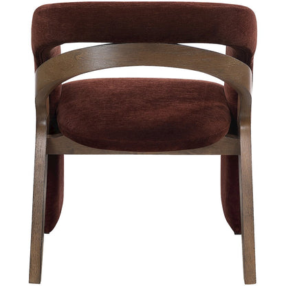 Riven Burgundy Performance Fabric Upholstered Dining Chair