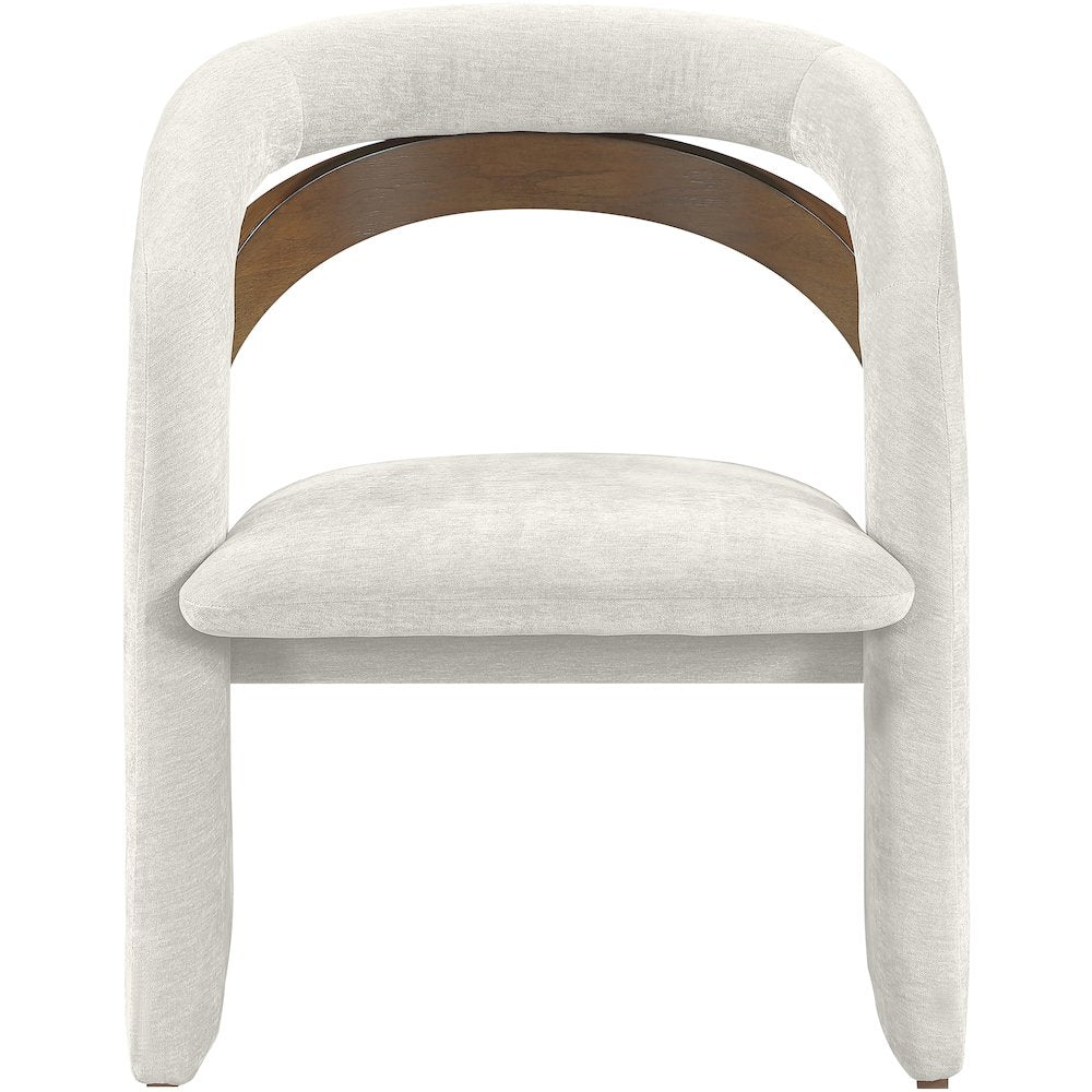 Riven Cream Performance Fabric Upholstered Dining Chair