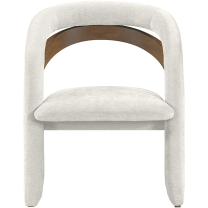 Riven Cream Performance Fabric Upholstered Dining Chair