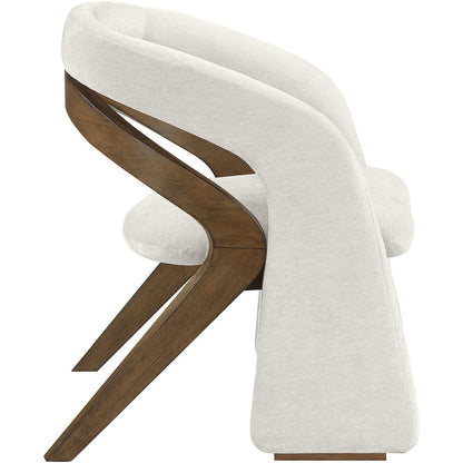 Riven Cream Performance Fabric Upholstered Dining Chair