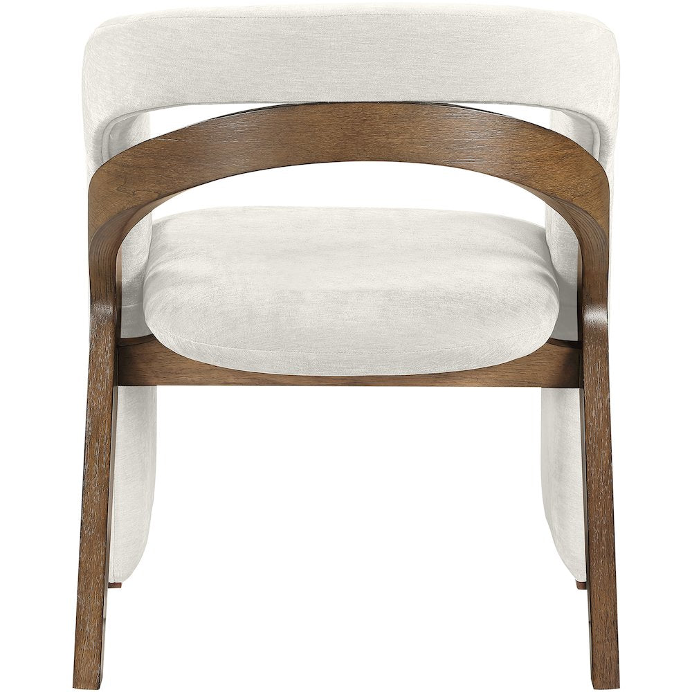 Riven Cream Performance Fabric Upholstered Dining Chair