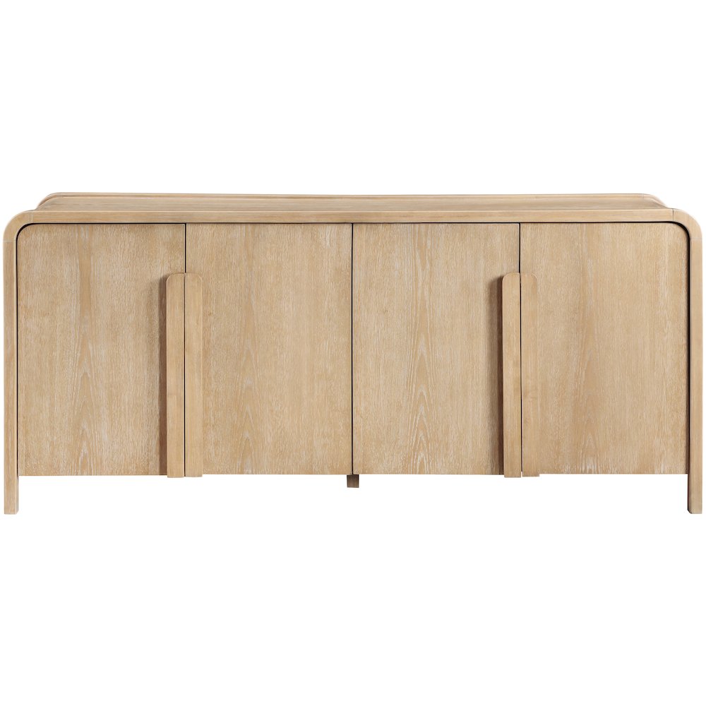 Harmony Natural Oak Veneer Rubberwood Sideboard/Buffet
