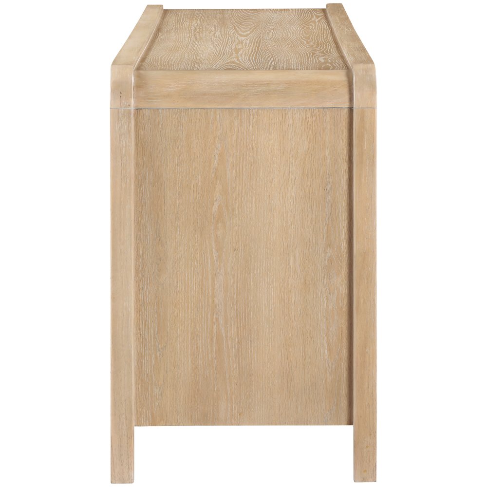 Harmony Natural Oak Veneer Rubberwood Sideboard/Buffet