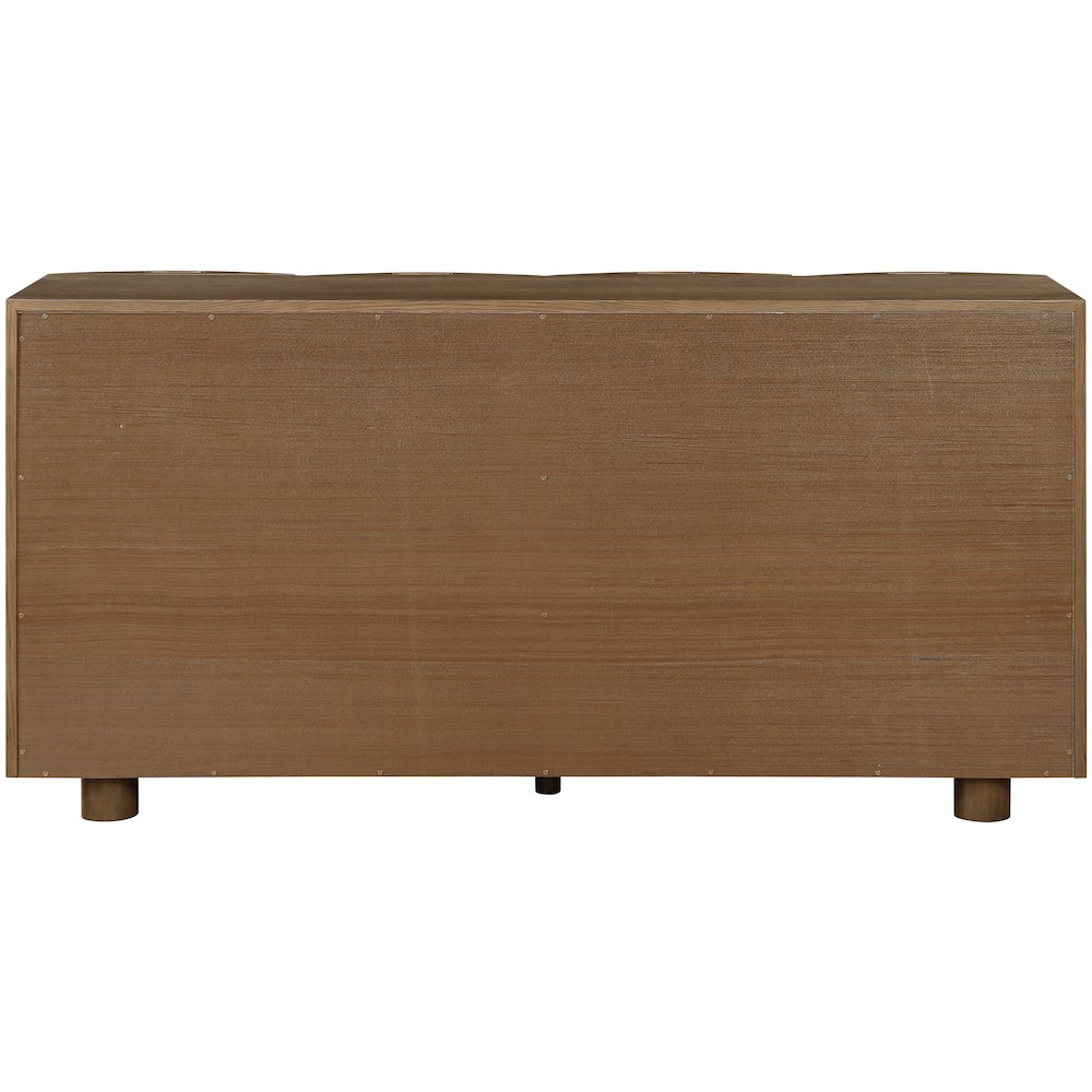 Norin Brown Solid Wood And Oak Veneer Sideboard/Buffet