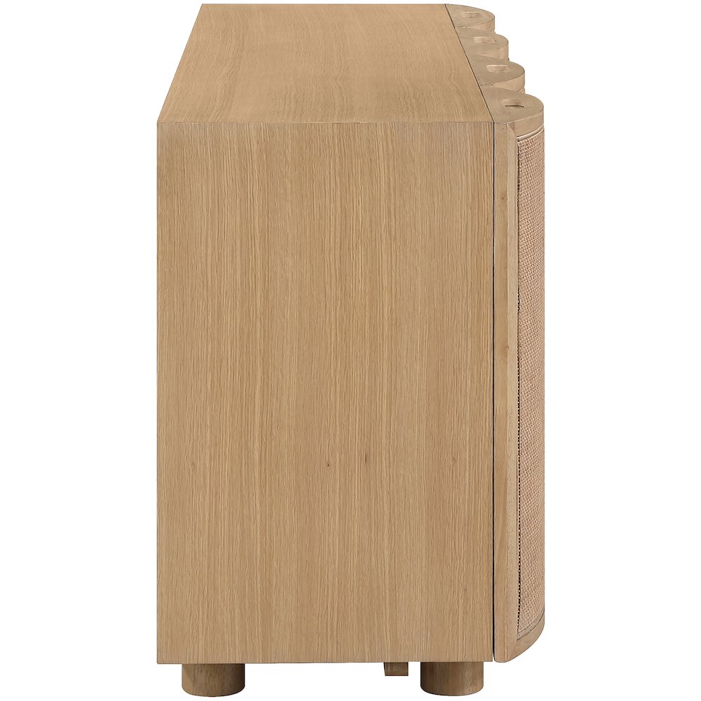 Norin Natural Solid Wood And Oak Veneer Sideboard/Buffet