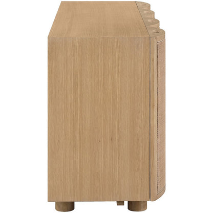 Norin Natural Solid Wood And Oak Veneer Sideboard/Buffet