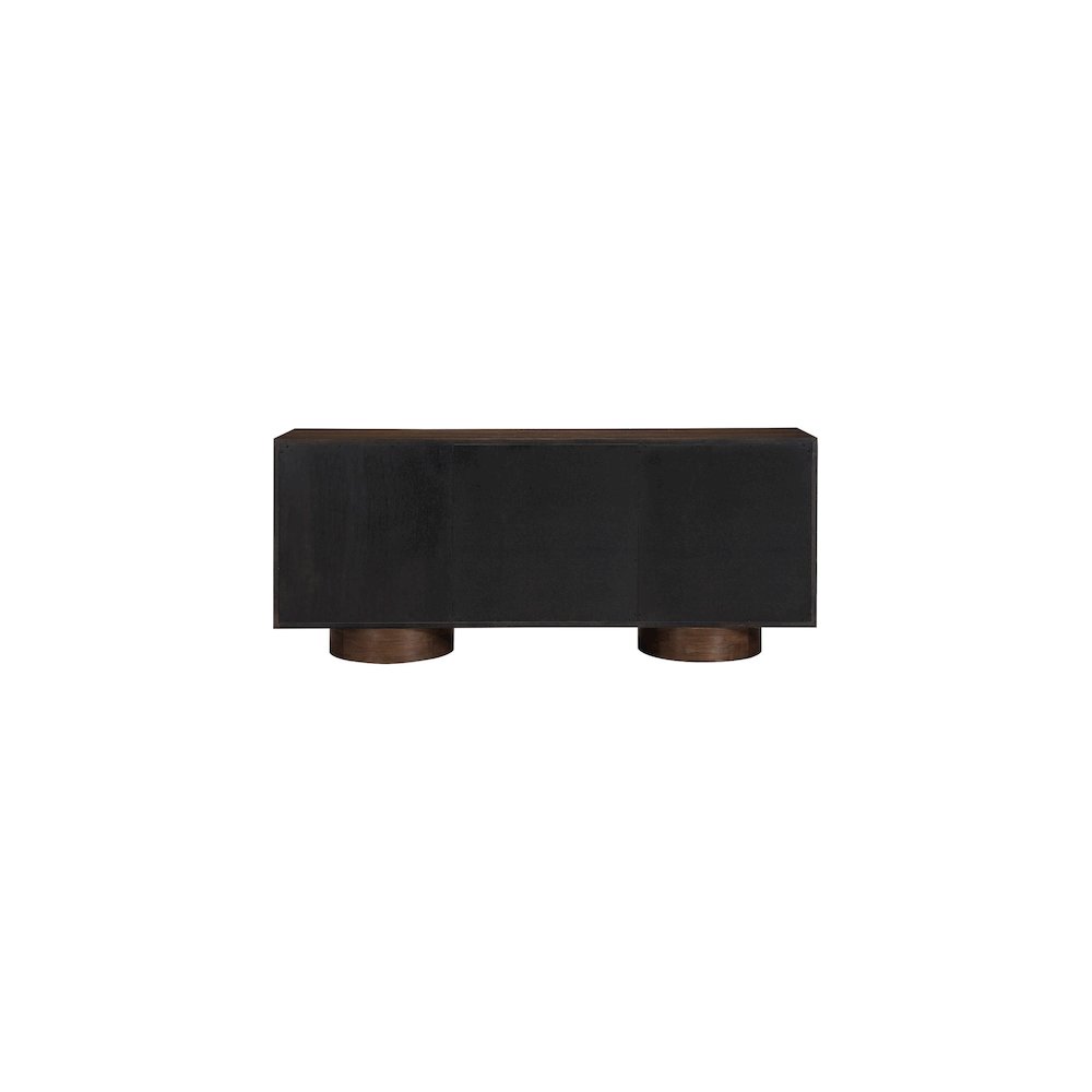 Bubble Brown Rubberwood with Oak Veneer Sideboard/Buffet