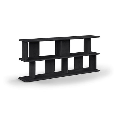 Nexa Black Solid Wood And Oak Veneer Media Console