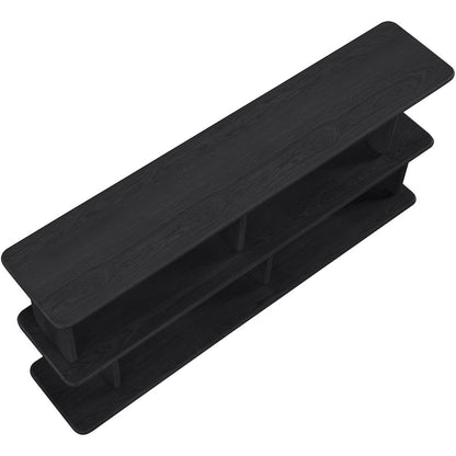 Nexa Black Solid Wood And Oak Veneer Media Console