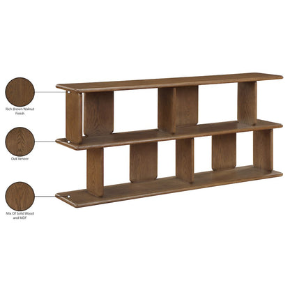 Nexa Brown Solid Wood And Oak Veneer Media Console