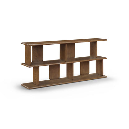 Nexa Brown Solid Wood And Oak Veneer Media Console