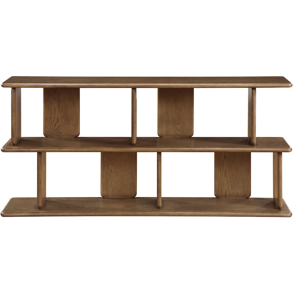 Nexa Brown Solid Wood And Oak Veneer Media Console