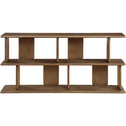 Nexa Brown Solid Wood And Oak Veneer Media Console