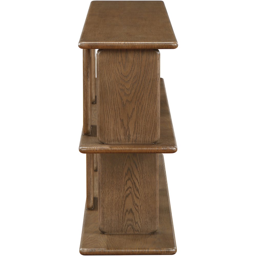 Nexa Brown Solid Wood And Oak Veneer Media Console