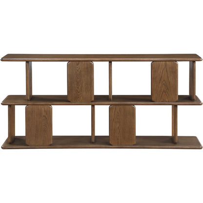 Nexa Brown Solid Wood And Oak Veneer Media Console
