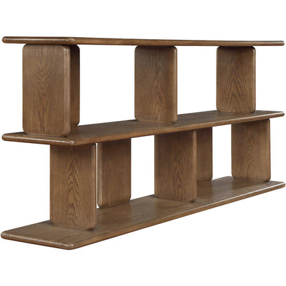 Nexa Brown Solid Wood And Oak Veneer Media Console
