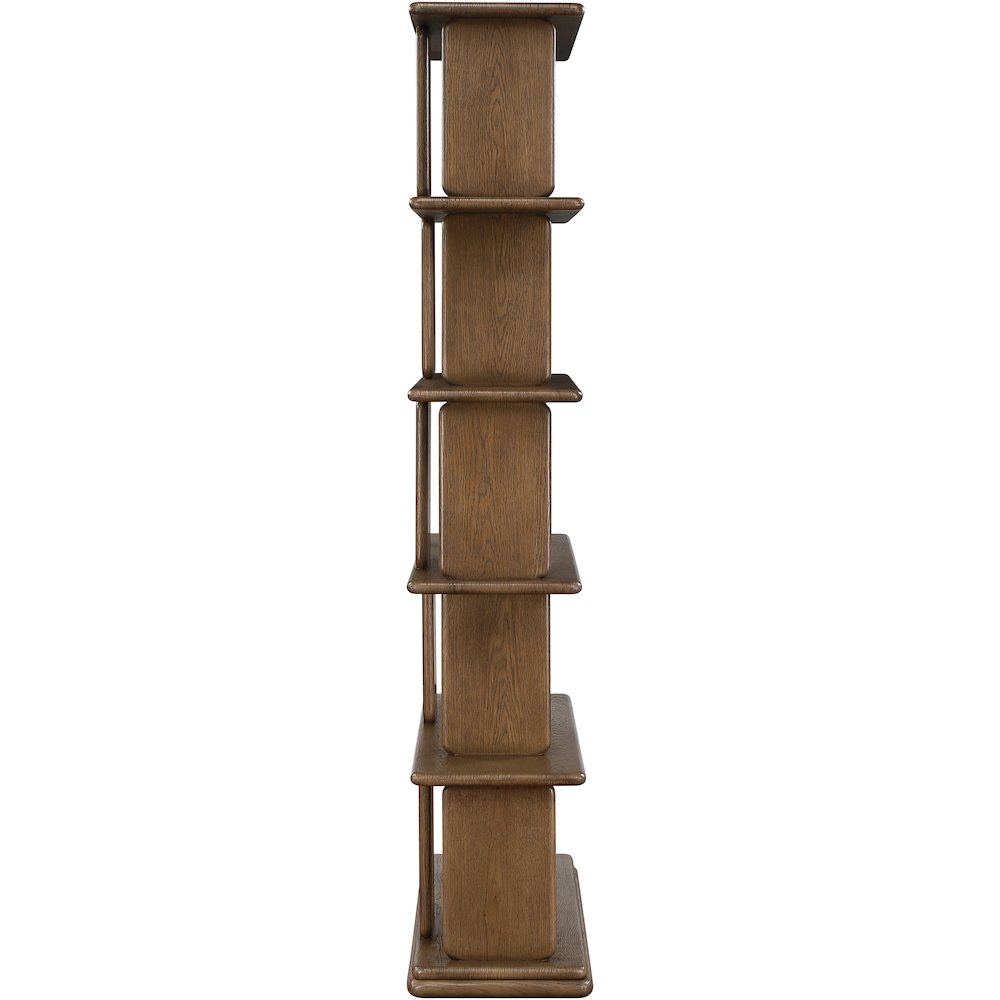 Nexa Brown Solid Wood And Oak Veneer Bookcase