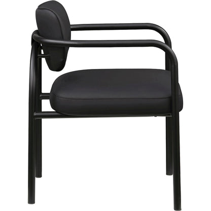 Serava Black Vegan Leather Upholstered Dining Chair, Set of 2