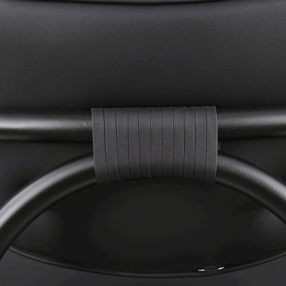 Serava Black Vegan Leather Upholstered Dining Chair, Set of 2