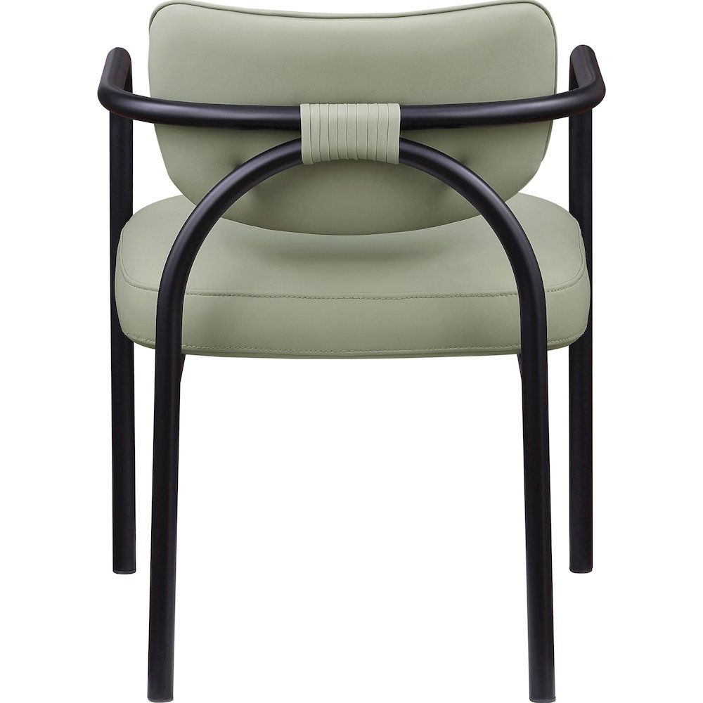 Serava Mint Vegan Leather Upholstered Dining Chair, Set of 2
