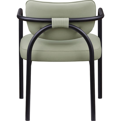 Serava Mint Vegan Leather Upholstered Dining Chair, Set of 2
