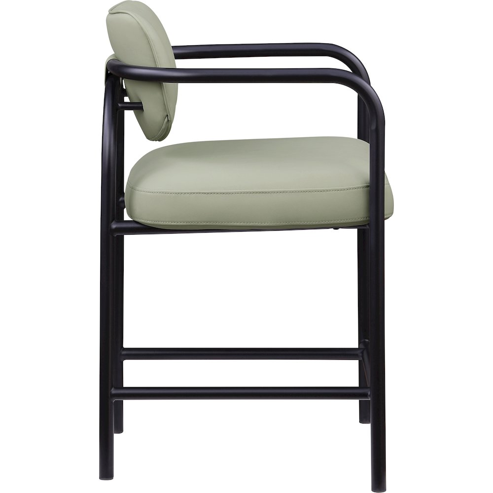 Serava Mint Vegan Leather Upholstered Counter Stool