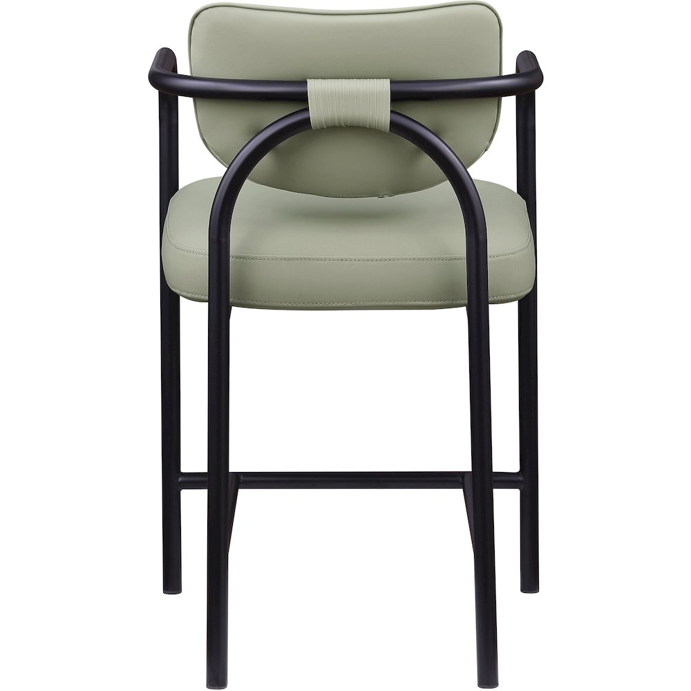 Serava Mint Vegan Leather Upholstered Counter Stool