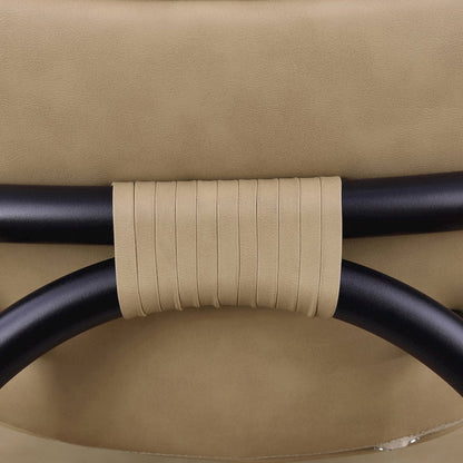 Serava Tan Vegan Leather Upholstered Counter Stool