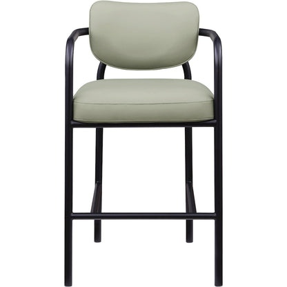 Serava Mint Vegan Leather Upholstered Bar Stool