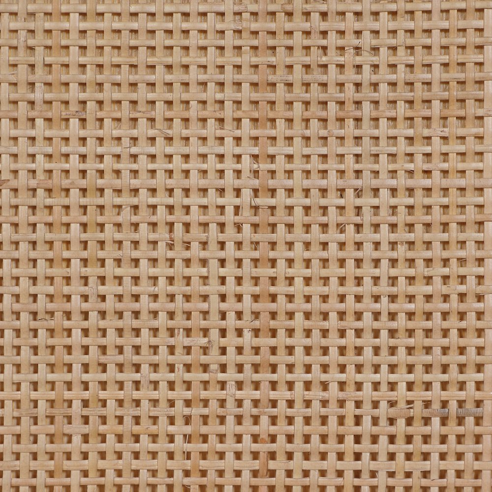 Avro Natural Cane, Solid Wood And Oak Veneer 3pc. Desk