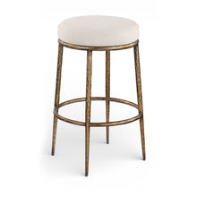 Ferro Beige Performance Fabric Upholstered Bar Stool