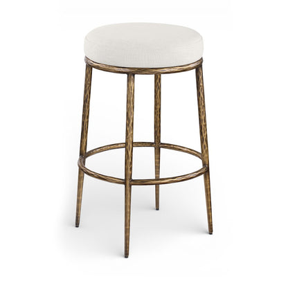 Ferro Cream Performance Fabric Upholstered Bar Stool
