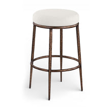 Ferro Cream Performance Fabric Upholstered Bar Stool