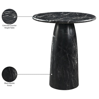 Cosenza Black Concrete Indoor/Outdoor Counter Height Table