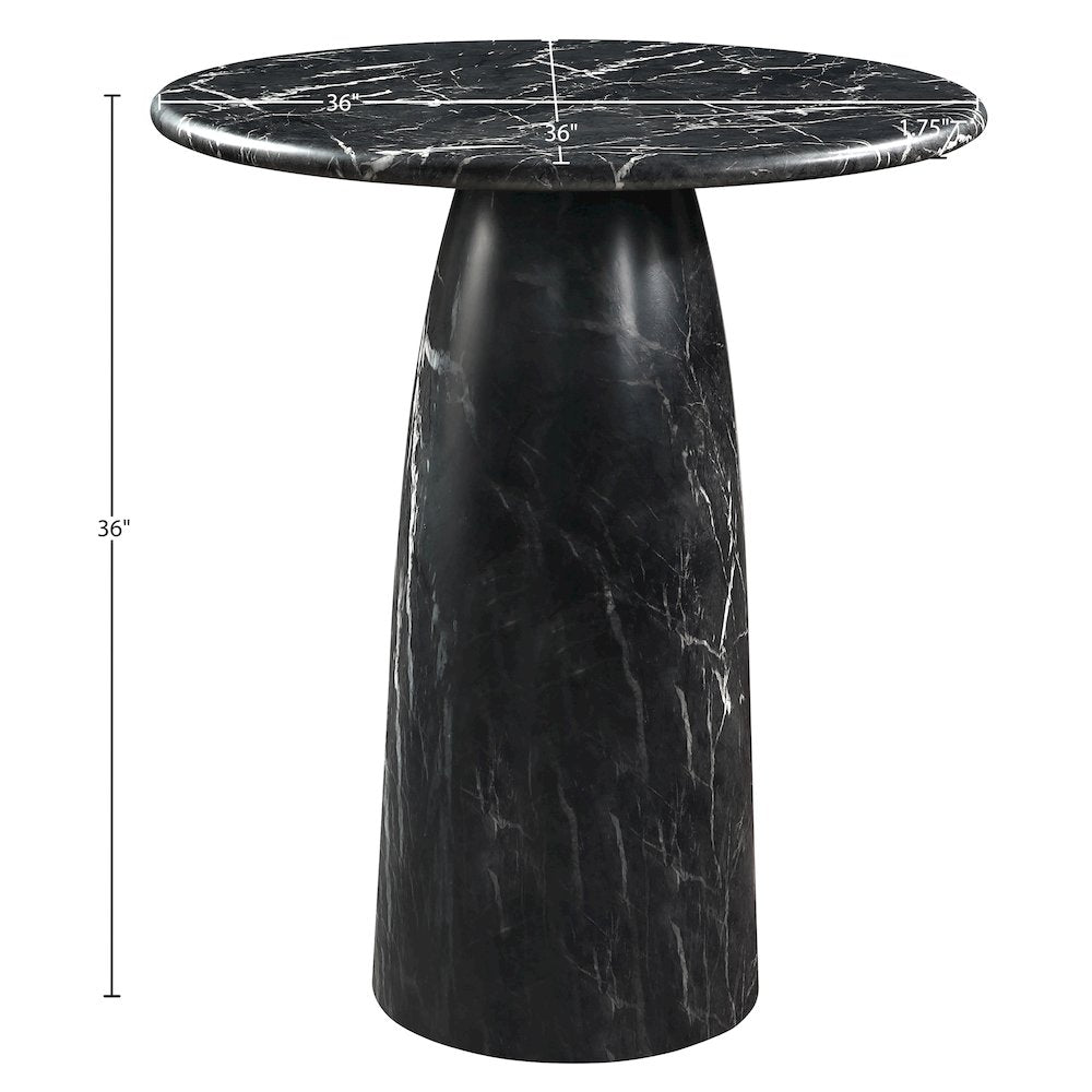Cosenza Black Concrete Indoor/Outdoor Counter Height Table