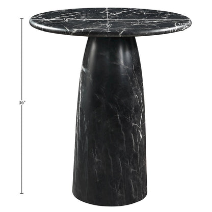 Cosenza Black Concrete Indoor/Outdoor Counter Height Table