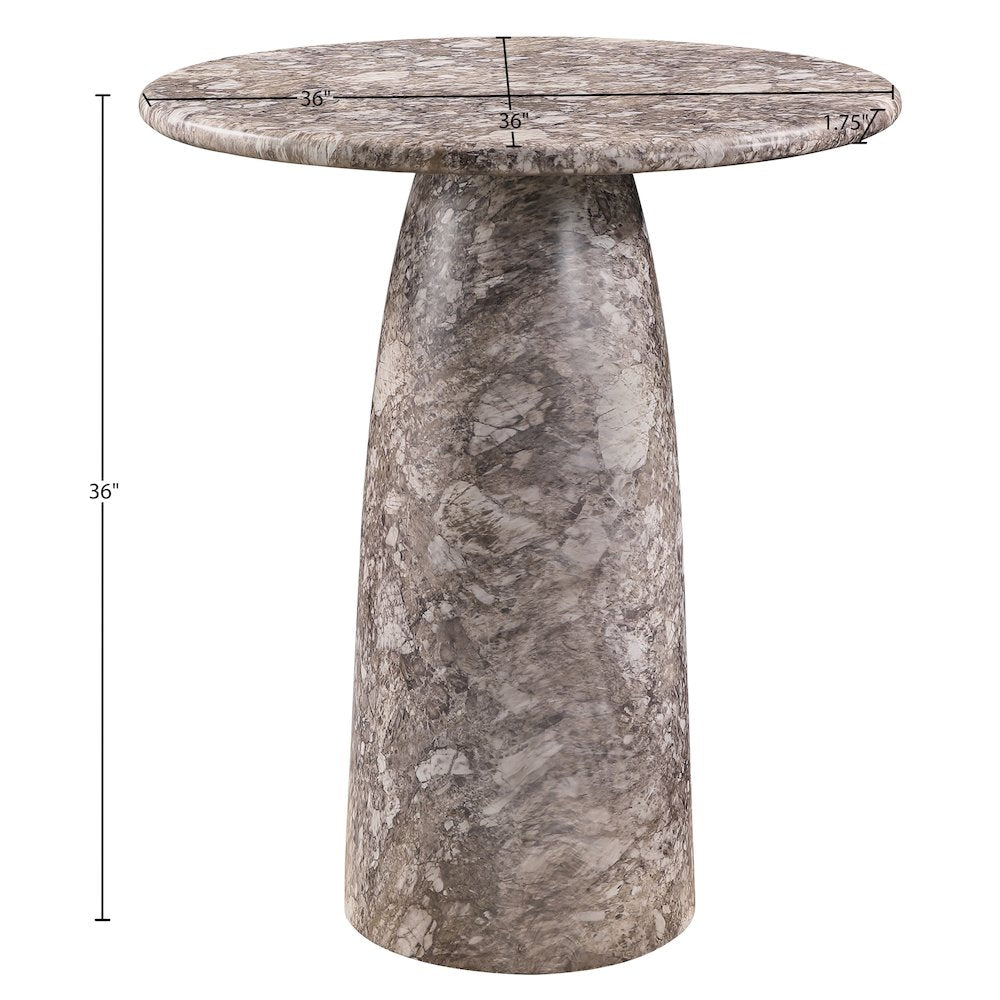 Cosenza Brown Concrete Indoor/Outdoor Counter Height Table