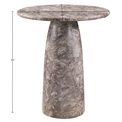 Cosenza Brown Concrete Indoor/Outdoor Counter Height Table