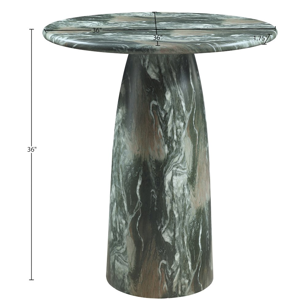 Cosenza Green Concrete Indoor/Outdoor Counter Height Table