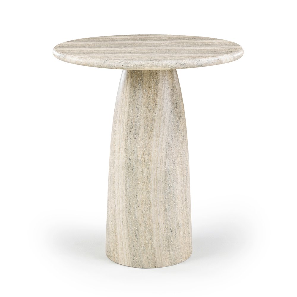 Cosenza Travertine Concrete Indoor/Outdoor Counter Height Table