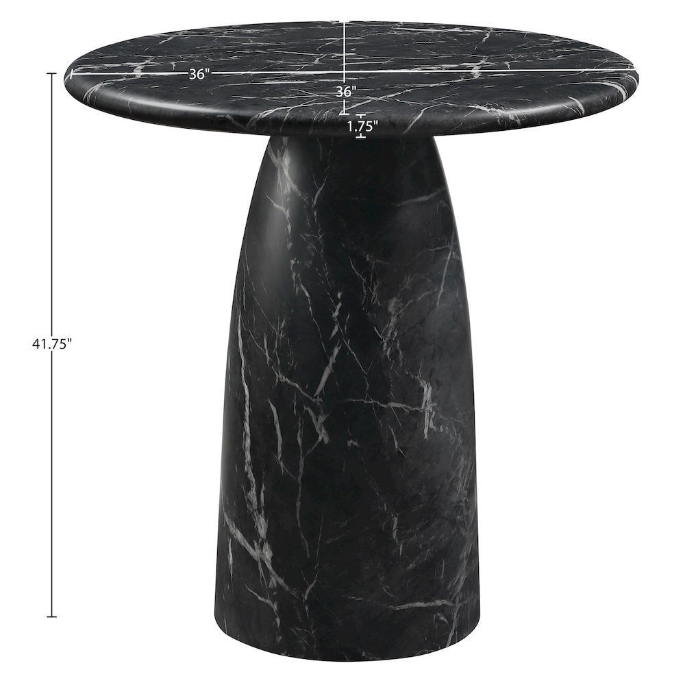 Cosenza Black Concrete Indoor/Outdoor Bar Table