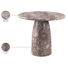 Cosenza Brown Concrete Indoor/Outdoor Bar Table