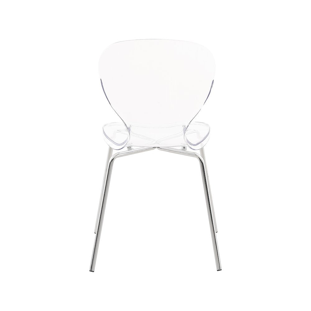 Clarion Chrome Metal Dining Chair, Set of 2