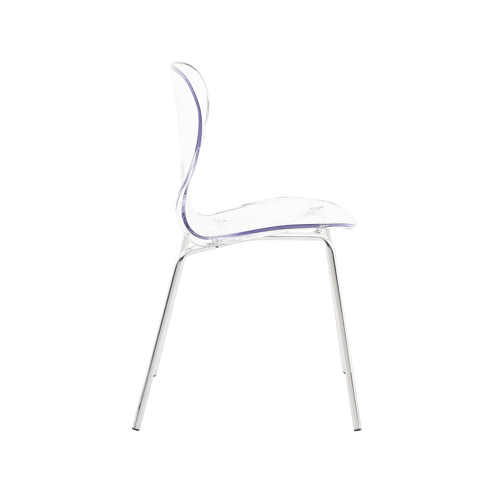 Clarion Chrome Metal Dining Chair, Set of 2