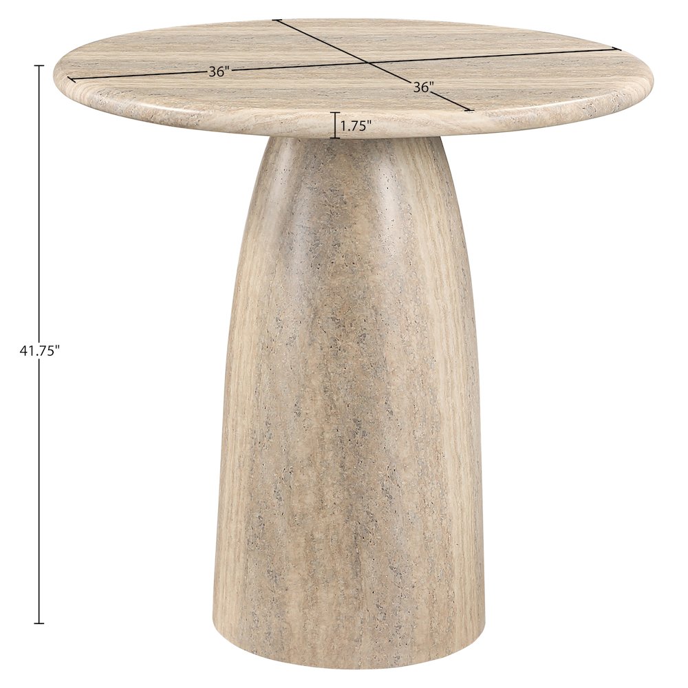Cosenza Travertine Concrete Indoor/Outdoor Bar Table