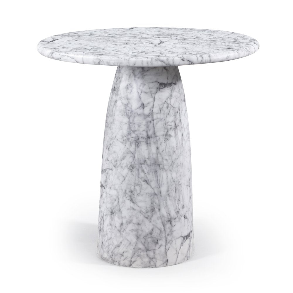 Cosenza White Concrete Indoor/Outdoor Bar Table