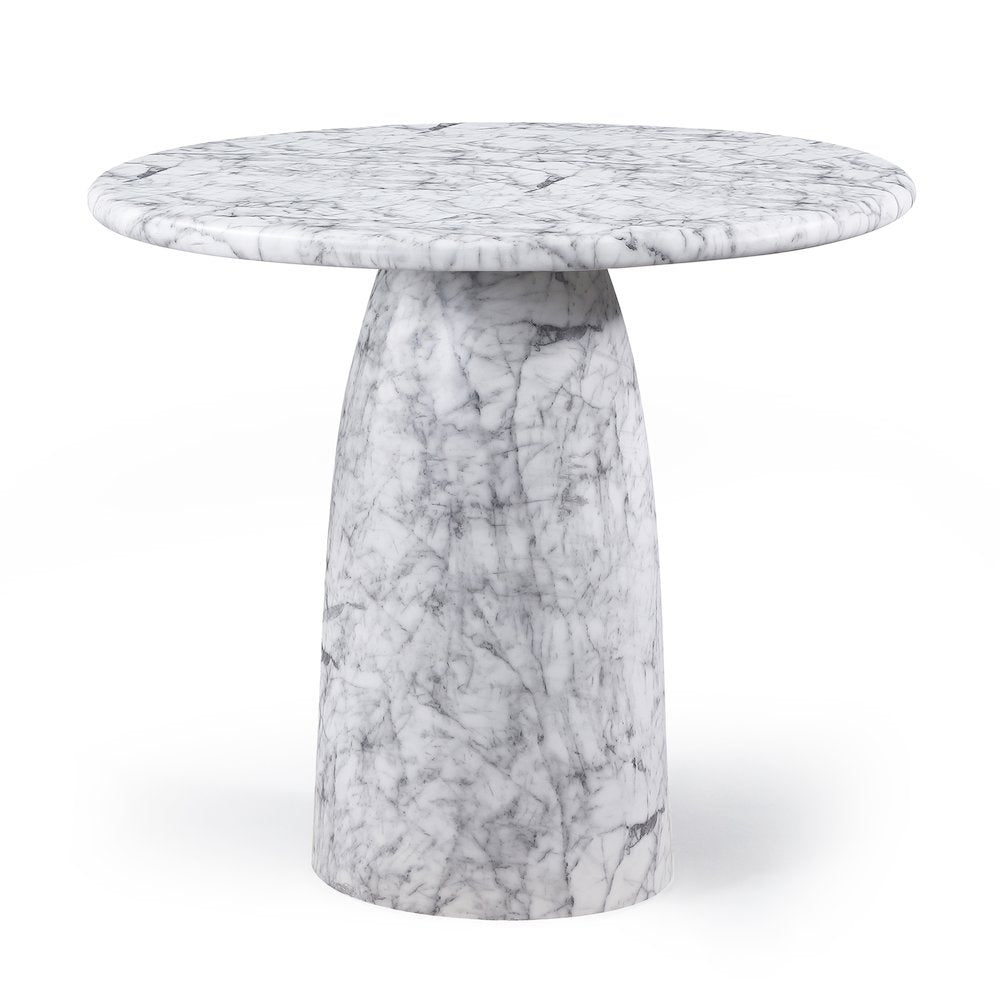 Cosenza White Concrete Indoor/Outdoor Bar Table