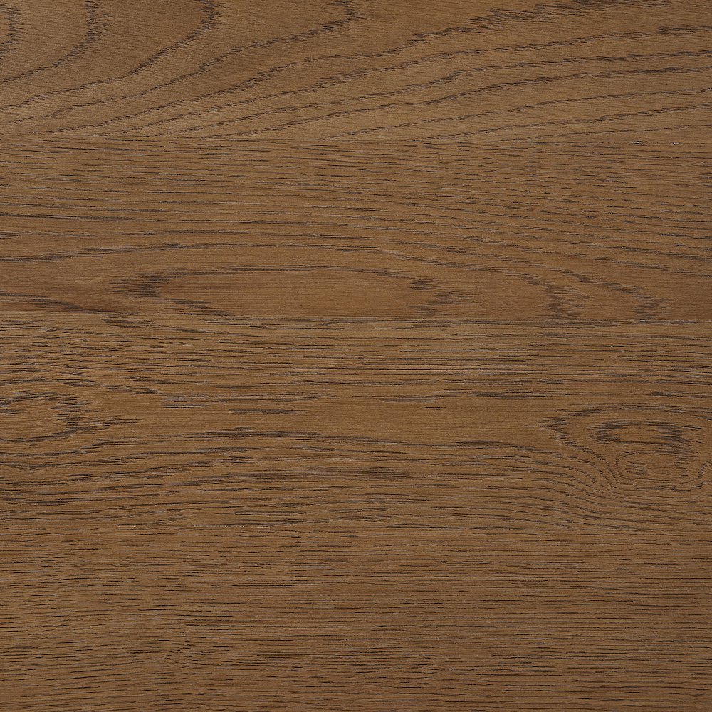Caldra 94" Brown Oak Veneer And Solid Wood Dining Table