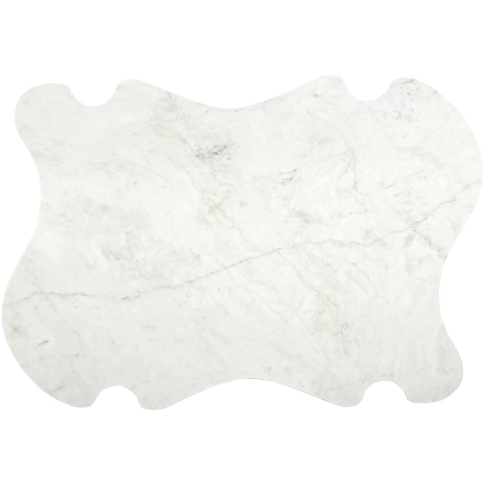 Liona White Marble And Acacia Wood Coffee Table
